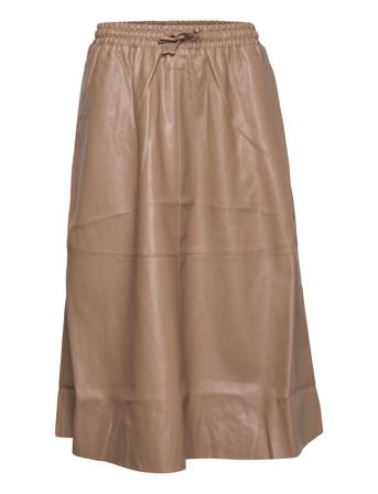 Skirt Polvipituinen Hame Ruskea Sofie Schnoor