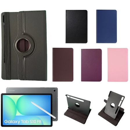 360 etui Samsung Galaxy Tab S10 FE skærmbeskytter cover blå -