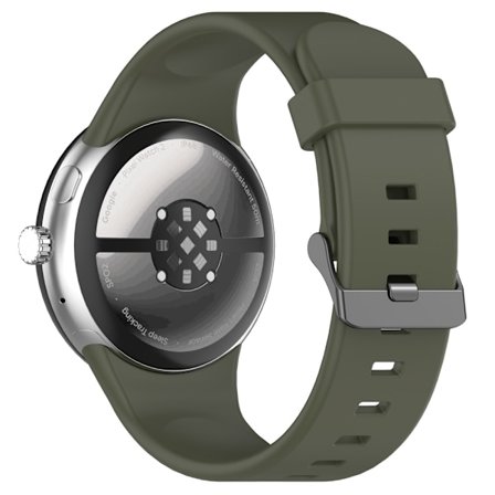 Google Pixel Watch 4 / 3 45 mm Armband Silikon Grön