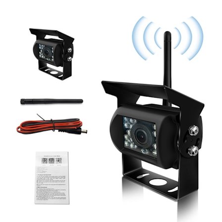WIFI HD Trådløst Ryggekamera for Lastebil, 12V-24V, 170° Bred Vinkel, 50m Rekkevidde, Nattsyn, Vanntett IP67