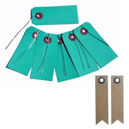 10 blå etiketter med metalltråd + 20 st kraftetiketter