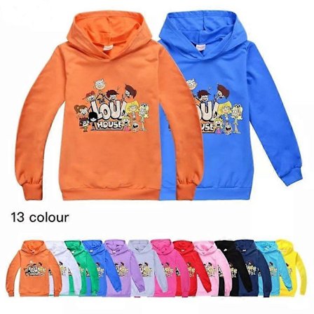 Barn Gutter Jenter THE LOUD HOUSE Trykk Casual Hettegenser Hettegenser Genser Topper
