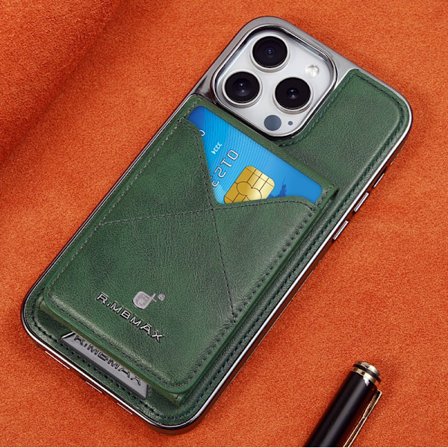 Fodral för iPhone 14 Plus Magnetisk Vikbar Kortplats Modell [Cangling Grön] High end Hållare Full