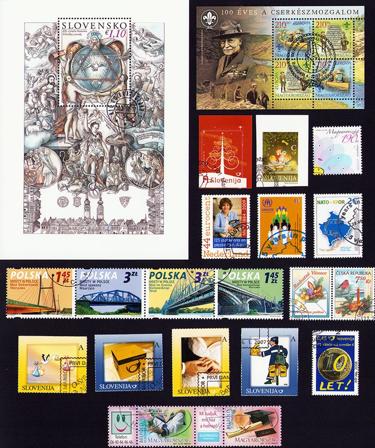 Kultur og historie - 11 forskellige frimærker - Stemplet