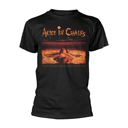 Alice In Chains Unisex Adult Dirt Track List T-Shirt L Svart