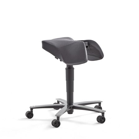 Sattelstuhl EPSOM mit Wippfunktion, grau