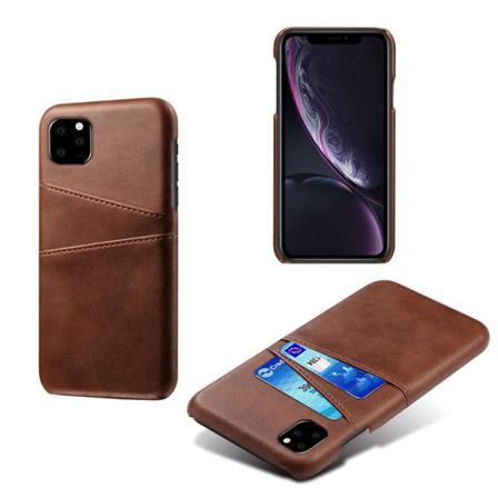 Läderskal Med Kortfack Iphone 11 Brun