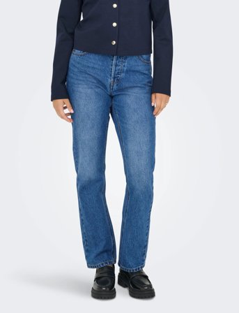 ONLY Onlhazel Hw Straight Dnm Gua - Blue - 27 x 32