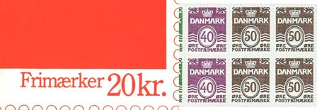 Danmark 1989 - Frimærkehæfte 20 kr. AFA 4 - Postfrisk