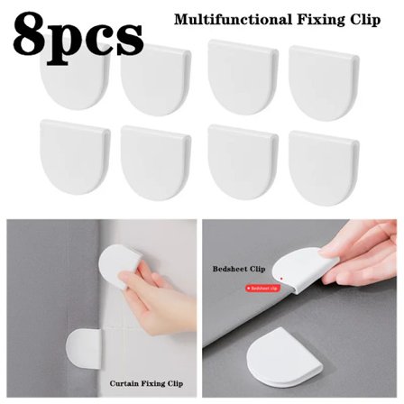 No-Punch Curtain Fixing Clip Household Window Curtains Buckle Anti Slip Hook Holder Waterproof Shower Curtain Clip Bedsheet Clip