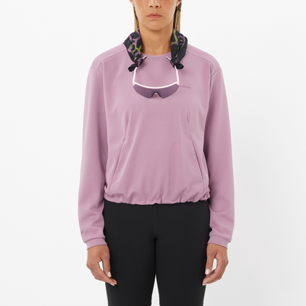 Salomon - Warstwy środkowe Odzież Motomesh Crewneck W