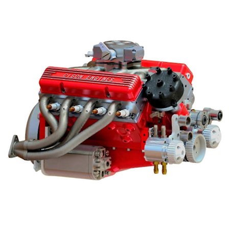 V8 Mekanisk Motor Ornament Industriell Stil Bilmotor Ornament Kompatibel med Skap Display-lingling}