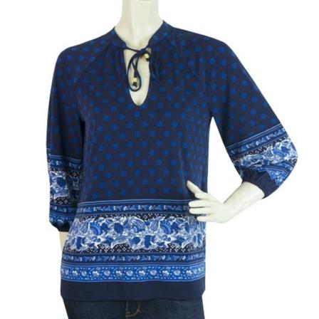 Michael Kors Pre-owned, Floral Blouse Blauw, Dames, Maat:S