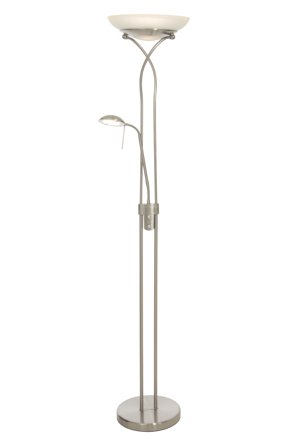 Aneta Lighting CANNES gulvuplight, stål, 28W + 5W LED, dimmers