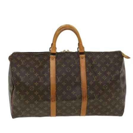 Louis Vuitton Vintage, Pre-owned Canvas travel-bags Bruin, Dames, Maat:ONE Size,leer