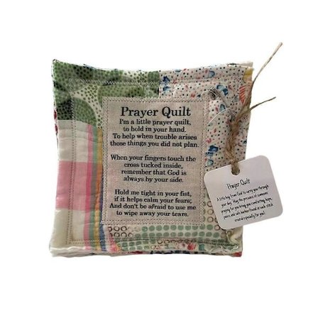 Bønneteppe med kors inni, håndlaget sydd individuelt fargerike tepper nytt