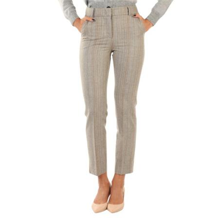 Peserico, Straight Trousers Grijs, Dames, Maat:M