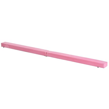 Rootz Balance Beam - Gymnastik Beam - Indendørs - Udendørs - Foldegymnastik - Balance Beam - Op til 120 Kg - Pink - 210L x 10W x 6,5H cm