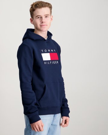 Tommy Hilfiger HERITAGE FLAG HOODIE Blau Hoodies/Kapuzenpullover Jungen - Kids Brand Store