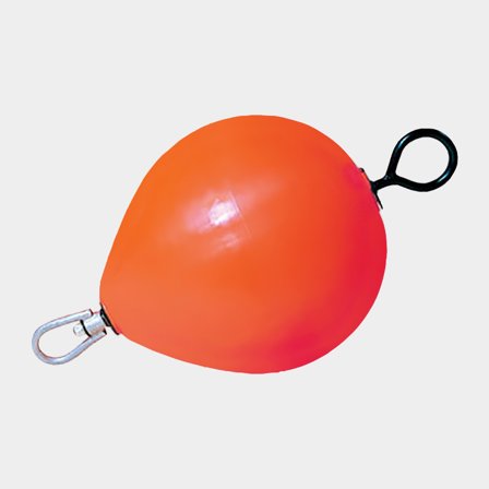 Boya de amarre Polyform CCE4, inflable, Ø54 cm x 59 cm, ten corto (17.5 cm), rojo