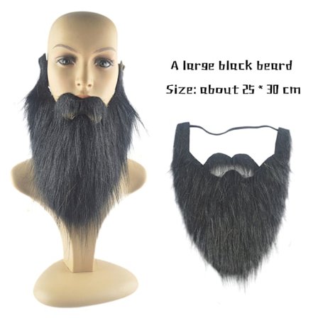 DIY Fancy Dress Skæg Lange Fluff Beards Cosplay Kostume Rekvisitter