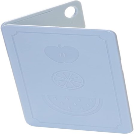 Liten hopfällbar skärbräda i plast för picknick (blå 20x12,5x0,8 cm)