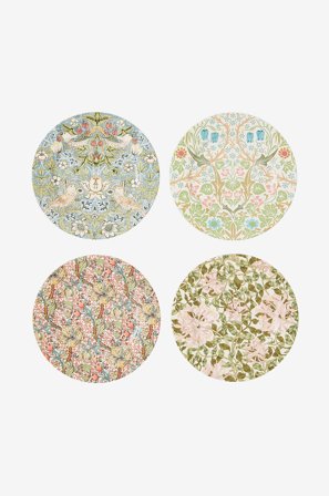 Spode - Tallerken Morris & Co 20 cm 4-pk - Flerfarget - Asjetter - Fra Homeroom