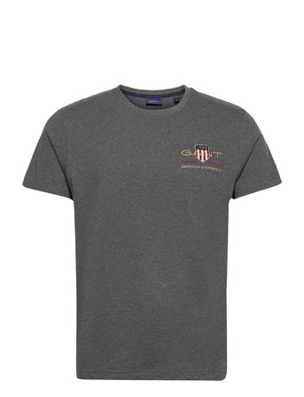Archive Shield Emb Ss T-Shirt Grey GANT