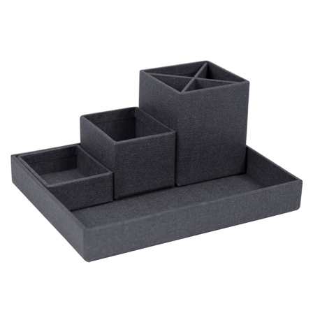 Bigso Box of Sweden Lena Desktop Organizer Musta