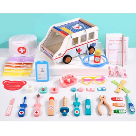 29/38/44 stykker Toy Doctor Kit Barn late som leke Leker Tannlege Medisinsk rolle for lek Pedagogisk lekedoktor Lekesett f