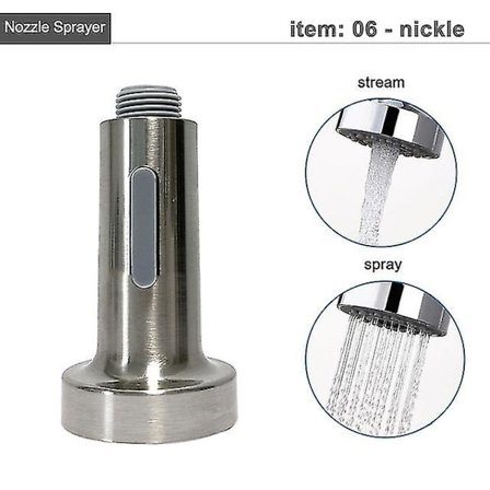 Keittiöhanan suihkupää, vedettävä suihkupää, G1/2-hana