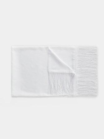 John Henric Men's Weißer formeller Schal Size Onesize