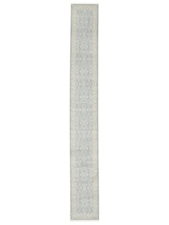 Ziegler Madison 80X600 Small Light Blue/Cream Beige Floral Runner Rug