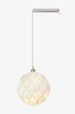 Markslöjd - PEARL lasikoriste, 15 cm - Valkoinen - Koriste-esineet - - Homeroom