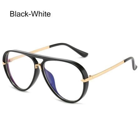 Top Bar Solglasögon Shades Gradient Solglasögon SVART-VIT