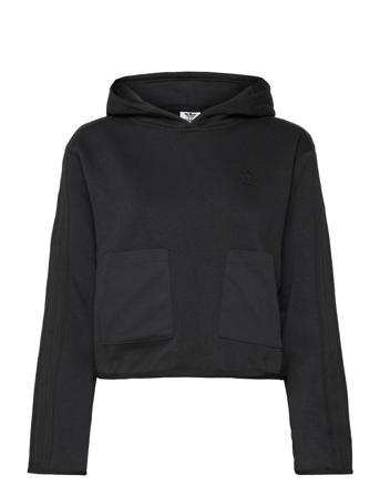 Twill Pocket Hoodie W Hoodie Svart Adidas Originals