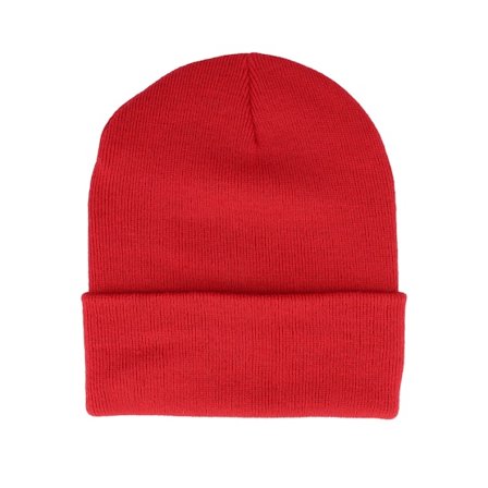 Beechfield - Rood cuff Beanie - Classic Red Original Deep Cuff @ Hatstore