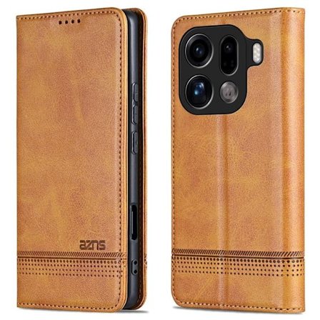 AZNS Oppo Find X9 Pro 5G Plånboksfodral Konstläder - Brun