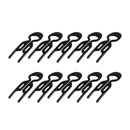 10 stk. fransk hårnål, U-formet bølget hårklemme fransk twist hårnål til kvinder, splinterny [DB]