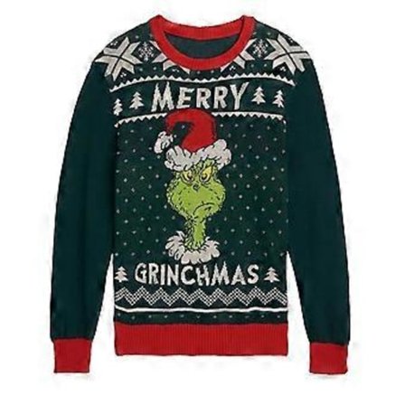 Dr. Seuss The Grinch Genser Merry Grinchmas Morsom Stygg Topp Sweatshirt Julegave (M stil 3)