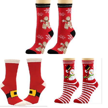 3 par jule-sokker Nye herre- og damesokker C