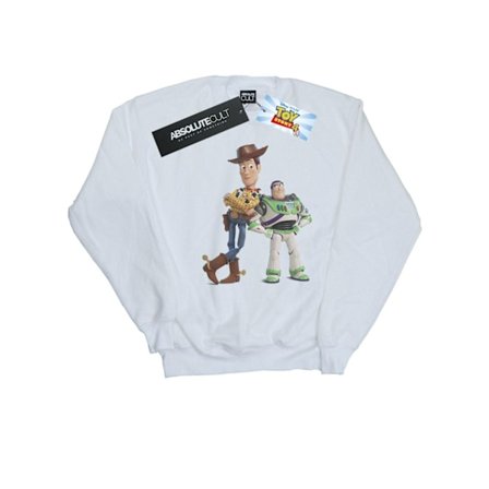 Disney Mens Toy Story Buzz And Woody Standing Sweatshirt L Vit