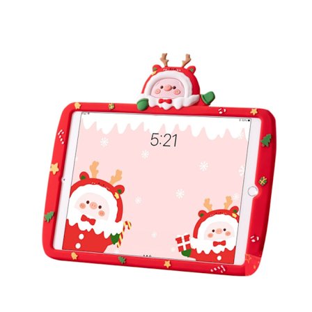 Tyylikäs suojakotelo iPad Pro 10.5" Silikoni Joulu Possu Joulupukki