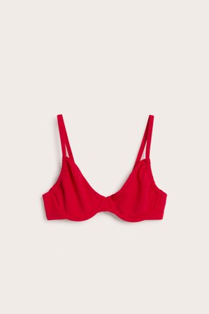 Kappahl | Kaarituellinen bikiniyläosa | Punainen