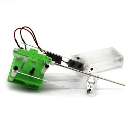 Mini Stempel Lineær Bevegelsesmodell Skyvestang Teleskopisk DIY Liten Skyv-Trekk Stempelmotormodell