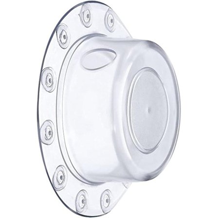 (klar) Badekaravløpsstopper med sugekopp for dype badekar, dypt avløpsdeksel tilfører badekarvann for en varmere, komfortabel dusj