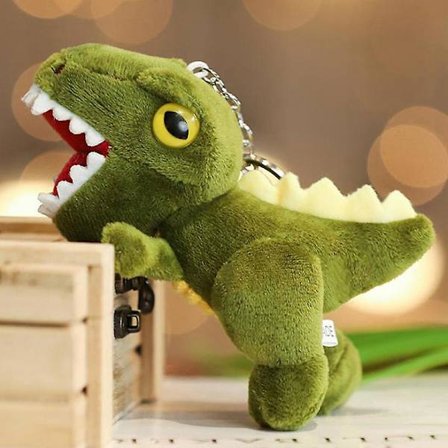 14cm Dinosaur Anheng T-rex Plysj Leke Nøkkelring Anheng Plysj Kosedyr Dukke