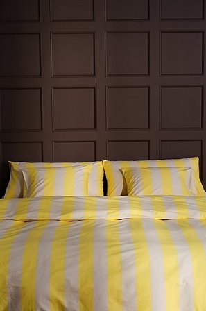 Jotex - Sengesæt Dobbeltseng Gul - BLOCKY - Køb Dobbeltseng hos Jotex