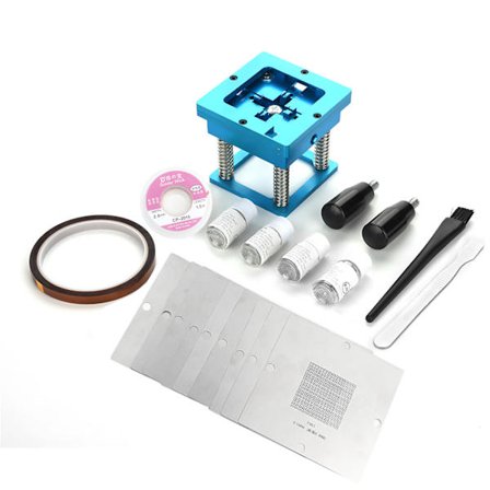 BGA Reballing Station Lödarbetsstation Kit med Schabloner och Kulor