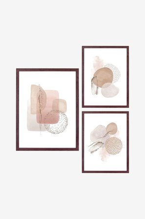 House Nordic - Kehyssetti Aspen, 3/pakk. - Ruskea - Kehykset - - Homeroom